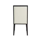 Meridian Furniture, Chaises de salle à manger Bristol en cuir végétalien, Lot de 2
