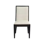 Meridian Furniture, Chaises de salle à manger Bristol en cuir végétalien, Lot de 2