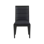 Meridian Furniture, Chaises de salle à manger Bristol en cuir végétalien, Lot de 2