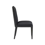 Meridian Furniture, Chaises de salle à manger Bristol en cuir végétalien, Lot de 2