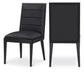 Meridian Furniture,Bristol Vegan Leather Dining Chair, Set of 2