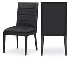 Meridian Furniture,Bristol Vegan Leather Dining Chair, Set of 2