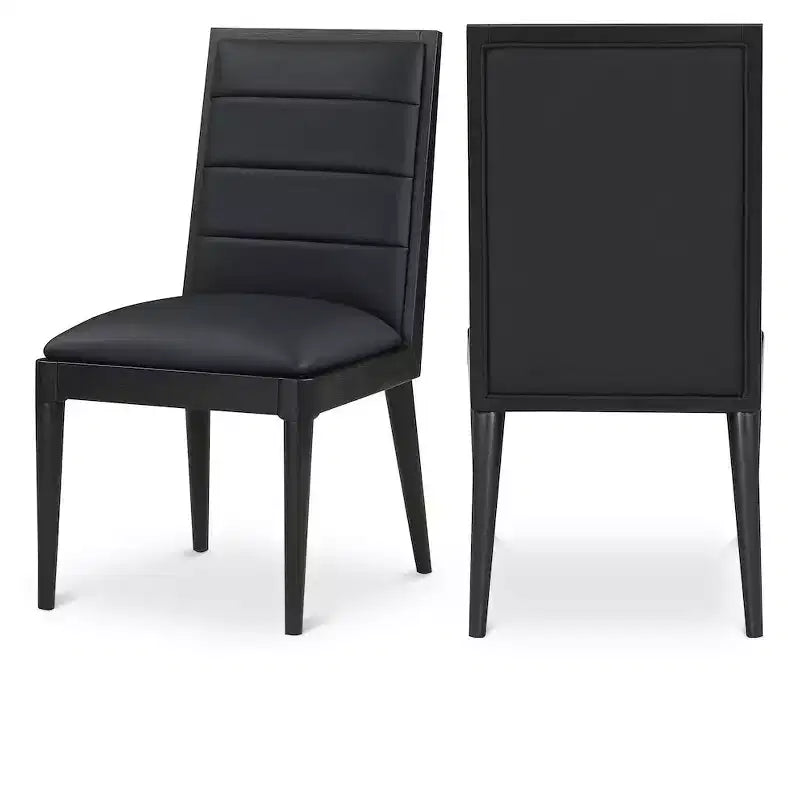 Meridian Furniture,Bristol Vegan Leather Dining Chair, Set of 2