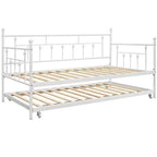 Lit de repos double Richland Home Design avec lit gigogne