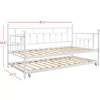 Lit de repos double Richland Home Design avec lit gigogne
