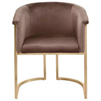 Meridian Furniture, Chaise de salle à manger Tierra en velours