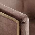 Meridian Furniture, Chaise de salle à manger Tierra en velours