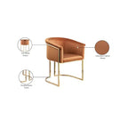 Meridian Furniture, Chaise de salle à manger Tierra en velours