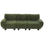 Canapé moderne 3 places Roxie de GDFStudio en chenille de 94,5 po avec accoudoirs incurvés