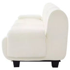 Canapé moderne 3 places Roxie de GDFStudio en chenille de 94,5 po avec accoudoirs incurvés