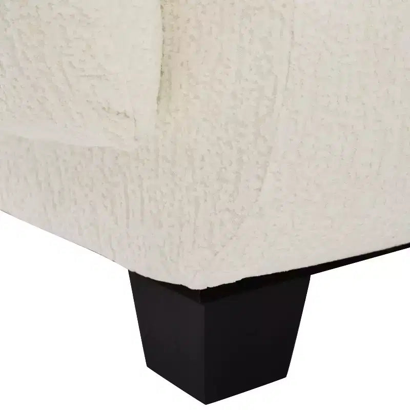 Canapé moderne 3 places Roxie de GDFStudio en chenille de 94,5 po avec accoudoirs incurvés