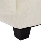 Canapé moderne 3 places Roxie de GDFStudio en chenille de 94,5 po avec accoudoirs incurvés