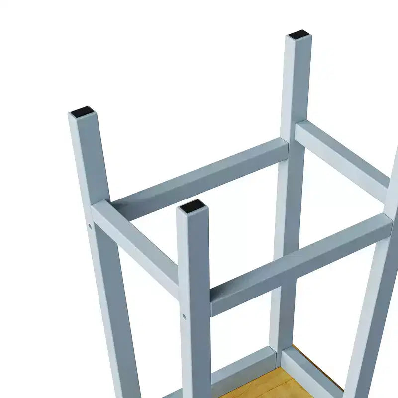 Tabourets de bar Whisen en bois massif, lot de 2 de 25,6 po, tabourets de comptoir de ferme avec repose-pieds