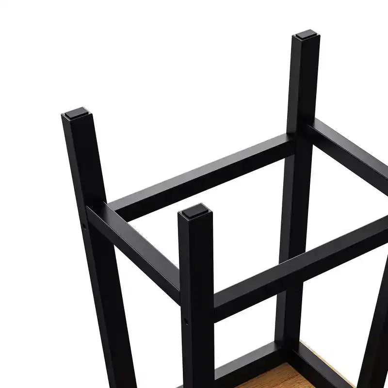 Tabourets de bar Whisen en bois massif, lot de 2 de 25,6 po, tabourets de comptoir de ferme avec repose-pieds