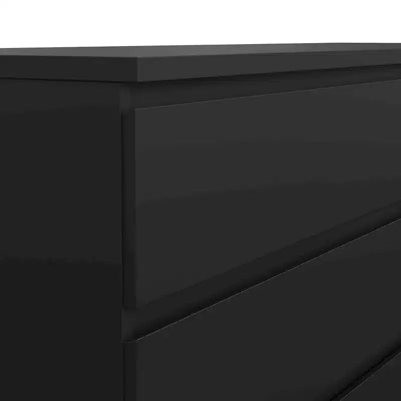 Commode double 6 tiroirs Tvilum Scottsdale, noir mat