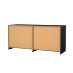 Commode double 6 tiroirs Tvilum Scottsdale, noir mat