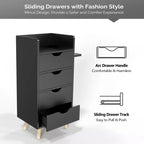 Meuble de rangement pour coiffeuse Karl Home Salon avec 4 tiroirs et 2 supports pour sèche-cheveux