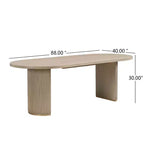 Ensemble de salle à manger rustique 7 pièces Christopher Knight Home Preyta en bois d'hévéa et tissu avec table ovale à double piedestal