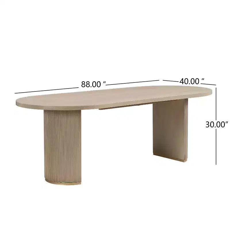 Ensemble de salle à manger rustique 7 pièces Christopher Knight Home Preyta en bois d'hévéa et tissu avec table ovale à double piedestal