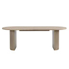 Ensemble de salle à manger rustique 7 pièces Christopher Knight Home Preyta en bois d'hévéa et tissu avec table ovale à double piedestal