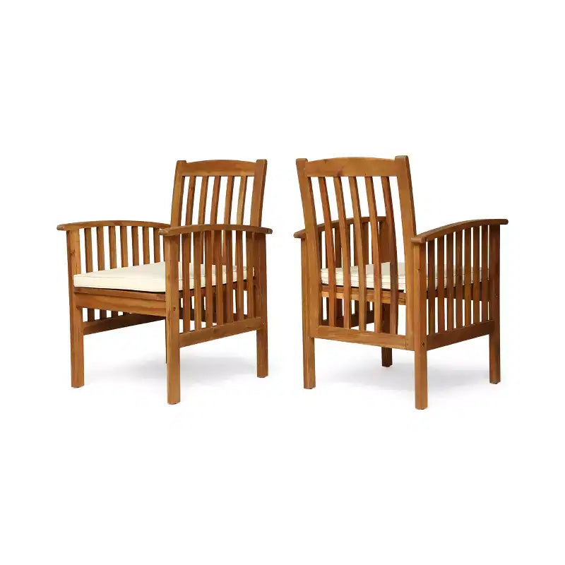 MAYEERTY Lot de 2 chaises de salle à manger avec 2 coussins souples confortables pour la salle à manger et les repas en famille