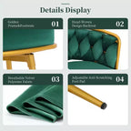 Canapé-lit convertible futon MAYEERTY 69.49 avec porte-gobelets et pochette latérale, dossier réglable sur 5 positions