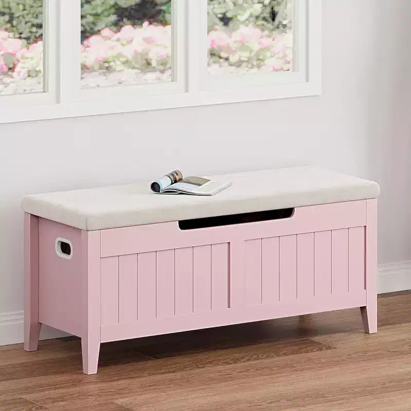 Banc de rangement GustoWave, Coffre de rangement en bois de 100 cm avec 2 charnières de sécurité, Banc d'entrée avec couvercle à charnière, Grand coffre pour salon, chambre à coucher
