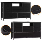 Commode à 8 tiroirs pour chambre à coucher, commode avec bacs en tissu, meuble TV pour téléviseurs jusqu'à 55 pouces, commode de rangement en tissu pour couloir