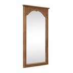 PexFix Miroir mural ou sur pied en chêne massif sculpté vintage de 35 po L x 71 po H