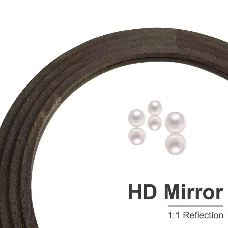 Miroir PexFix de 35 po L x 71 po H, classique, à cadre en bois massif arqué, couleur anthracite
