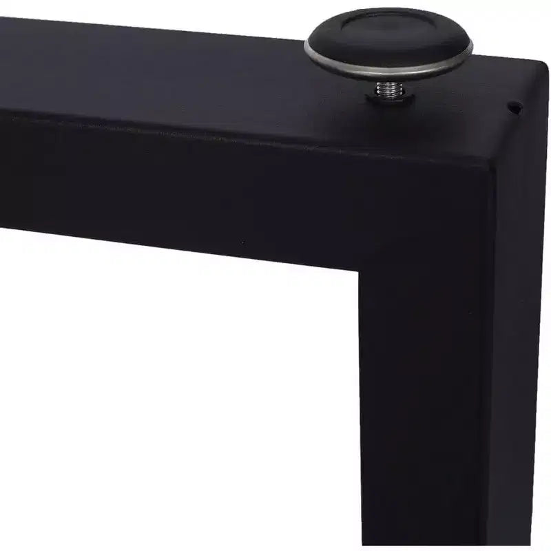 Lot de 2 pieds de table en métal robustes, pieds carrés larges en acier, pieds de table à manger et de bureau de style industriel, 28x35 pouces