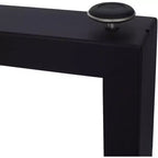 Lot de 2 pieds de table en métal robustes, pieds carrés larges en acier, pieds de table à manger et de bureau de style industriel, 28x35 pouces