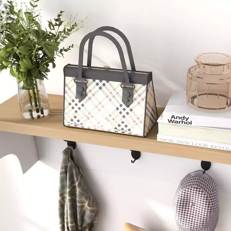 Portemanteau MAYEERTY avec rangement pour 9 paires de chaussures, banc à chaussures et porte-manteau 2-en-1 pour entrée/couloir moderne, blanc