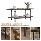 GustoWave 47.24 Petites tables basses ovales, table basse moderne du milieu du siècle pour salon, chambre, bureau, petits espaces