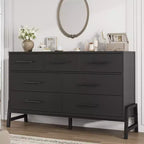Garvee 7 Dresser for Bedroom, Freestanding 52 Wide Drawer Dresser with Storage, Wooden Closet Storage Chest for Living Room, Bedroom