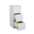 Classeur à 3 tiroirs avec serrure, armoire de classement verticale en métal, classeur sous bureau pour bureau à domicile