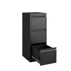 Classeur à 3 tiroirs avec serrure, armoire de classement verticale en métal, classeur sous bureau pour bureau à domicile