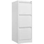 Classeur à 3 tiroirs avec serrure, armoire de classement verticale en métal, classeur sous bureau pour bureau à domicile