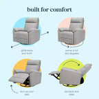 Fauteuil inclinable et planeur pivotant