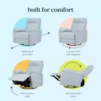 Fauteuil inclinable et planeur pivotant