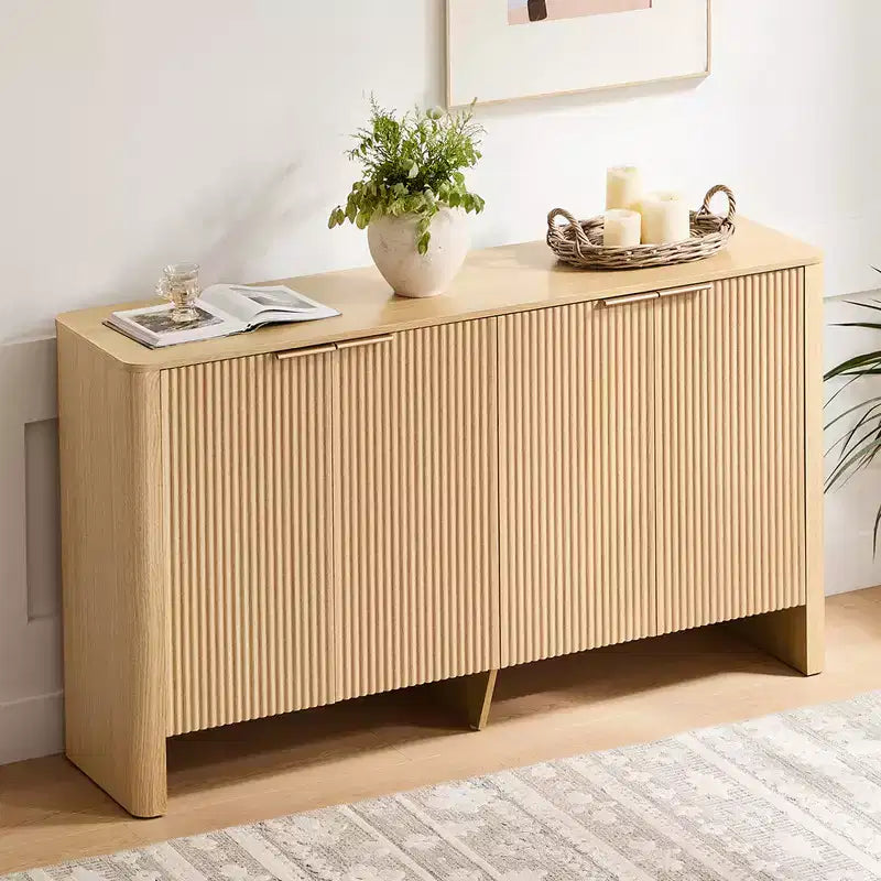 Spruce & Spring 61 Modern Sideboard Buffet Cabinet with Storage