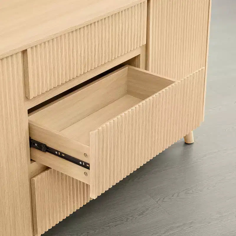 Buffet enfilade de 157 cm, Meuble de rangement moderne