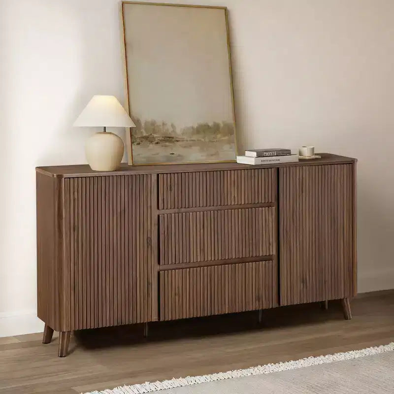 Buffet enfilade de 157 cm, Meuble de rangement moderne