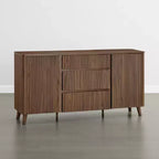 Buffet enfilade de 157 cm, Meuble de rangement moderne