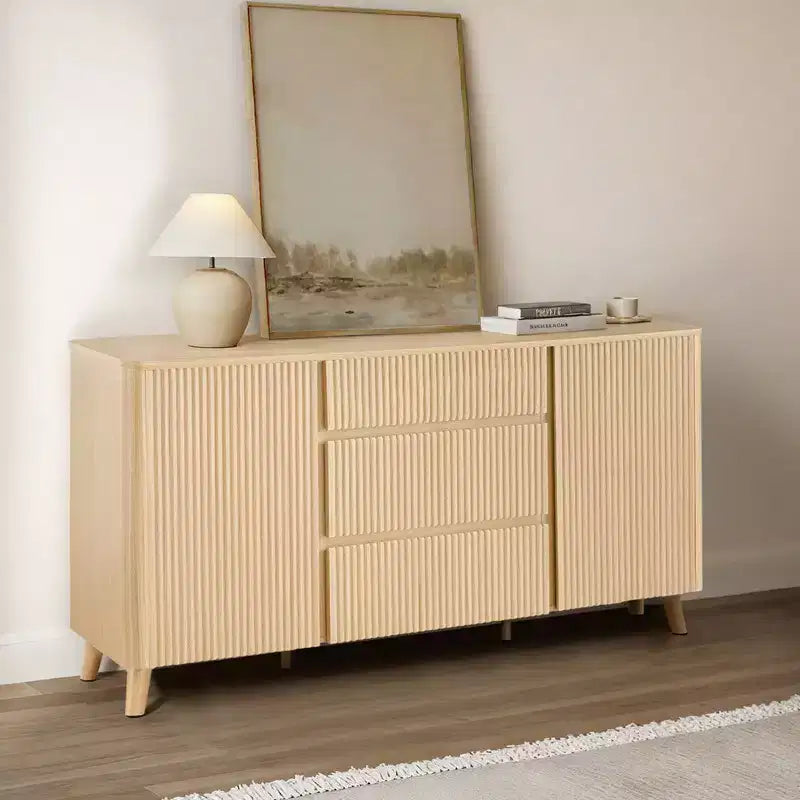 Buffet enfilade de 157 cm, Meuble de rangement moderne