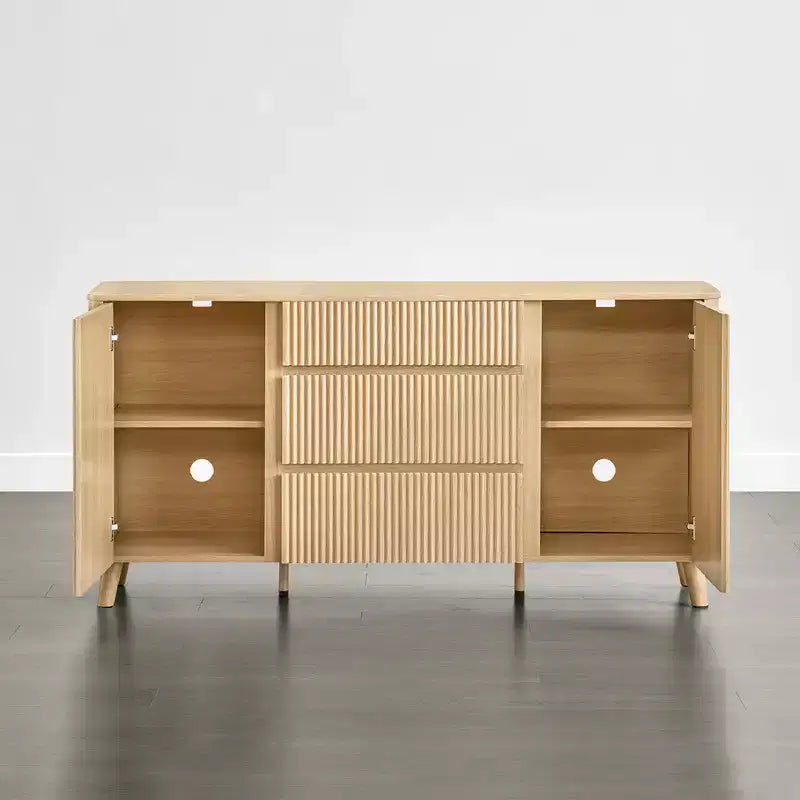 Buffet enfilade de 157 cm, Meuble de rangement moderne
