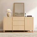Spruce & Spring 62-Inch Sideboard Cabinet, Modern Buffet Cabinet with Storage