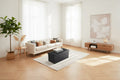 MAYEERTY 43in Foldable Storage Ottoman Bench Synthetic Leather Thick Foam Padded for Entryway Living Room
