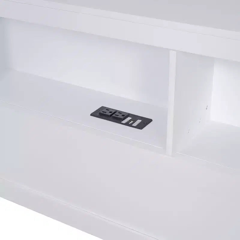 Lit de repos avec bibliothèque en L et 2 tiroirs, lit de jour en bois avec étagère de rangement et ports de chargement USB