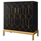 Doors and Shelves for Kitchen Modern Rattan Storage Cabinet , Dining Room